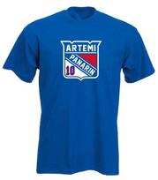 Artemi Panarin New York Rangers Logo Long Short Sleeve T-Shirt XL blue