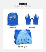 Derpys Tigro Cosplay Kostiumas Vaikams Berniukui Mergaitei KDPop KPDH Anime Animacinis Gyvūnas Helovinas Vienas Gabalas Kombinezonas Pirštinės Kaukė Kostiumas Kids 110cm&Derpys Tiger Cosplay blue