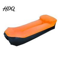 Inflatable Garden Chair Outdoor Air Sofa Portable Foldable Blow-up Couch Anti Leakage Sofa Ergonomic Lounger for Outdoor Beach Hiking Picnics oranžinė