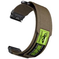 22mm 26mm QuickFit laikrodžio apyrankė Garmin Fenix 8 7 7X 6 6X 5X Plus/Epix Pro Gen 2 47mm 51mm/Tactix 7/Enduro 3 sportiniam nailoniniam dirželiui QuickFit 26mm black