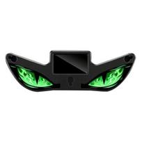 Belaidė LED automobilio lemputė Saulės velnio akys priekiniam stiklui, Magnetinis montavimas Langų įspėjamasis ženklas su trimis pasirinktiniais ekrano režimais, Skaitmeninis black