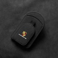 Automatinis magnetinis odinis automobilio skydelio laikiklis akiniams nuo saulės, bilietų kortelių klipai Porsche Panamera Macan Boxster Cayman Cayenne 911 718 black