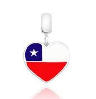 s925 Silver Britain Spain Brazilian Dominie National Flag Pendant Building Beads Fit Original Bracelet Jewelry Accessories Charm gray