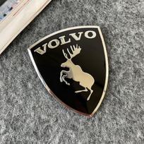 Briedžio skydas Automobilio emblema Ženklelis 3D Metalinis lipdukas Volvo XC60 XC90 S60 S90 V60 XC40 V50 Automobilio sparnas Bagažinė Išorės priedai FD8 black