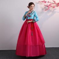 Hanbok Moteriškas pasirodymų kostiumas Tradicinė teismo suknelė Etninės mažumos kostiumas Senovės kostiumas Šokio kostiumas XS gray