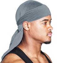 Vyriška ir moteriška satininė elastinė kepurė, aksominė kepurė su ilgu uodegėliu, hiphopo stiliaus didelio dydžio bandana kepurė One Size beige
