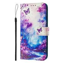 A22 Leather Phone Case For Samsung Galaxy A22 A32 A12 A42 A52 4G A72 A52s 5G Flip Cover Wallet Magnetic Painted Cases Cat Flower for Galaxy A52 5G