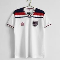 Retro Anglijos Nacionalinės Komandos Futbolo Marškinėliai Trumpomis Rankovėmis Vyrams Moterims Unisex Futbolo Marškiniai Ruduo Žiema Large white