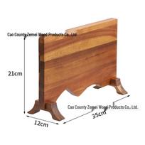 Double-Sided Magnetic Wooden Knife Holder - Creative Desktop Knife Storage Rack (No Drilling Required) Style 1