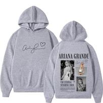 Dainininkės Ariana Grande Albumo Turo 2026 M. Spausdintas Džemperis Vyrams Moterims Madingas Palaidinukas Ilgomis Rankovėmis Laisvas Kasdienis Megztinis Streetwear 3XL gray