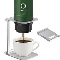 Sulankstomas kavos lašintuvas Aliuminio lydinio atraminis stovas belaidžiam nešiojamam espreso aparatui Elektrinis lašinimo kavos virimo prietaisas Kelionėms sidabras