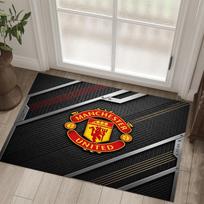 Manchester United Design Crystal Velvet Carpet Cozy Non?Slip Printed Rug For Bedroom Living Room Entrance 50cmx80cm