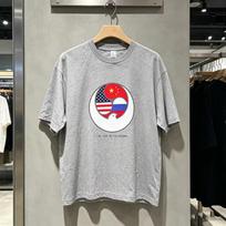 Kanye West 2026 Tour Print Tshirt Unisex Wounisex Vintage Tshirts Shortsleeved Loose Casual Hiphop Cotton Tshirts Streetwear Tops 3XL gray