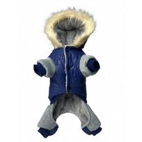 Warm Winter Dog Coat With Four Legs Arctic Fleece Pet Jacket Small Medium Large Dogs Small gray