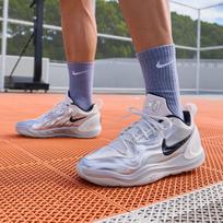 Nike A'Two Basketball Shoes Unisex White Silver 47 gray