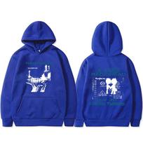 Rock Band Radiohead OK Computer Tour 1997 Hoodie Men Women Hip Hop Oversized Hooded Sweatshirt Streetwear 3XL blue