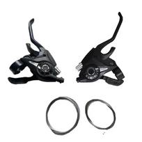 for Shimano ST-EF51 GEAR Shifter Set 3x7 3X8 V-Brake Lever Speed Set Bike MTB Mountain Bike Shift Levers Bike HandlebarGood product 3X8