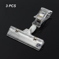 3/5pcs New Shelf Clamp Transparent POP Advertising Clips Sign Display Price Label Tag Holders 3PCS gray