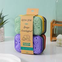 3/6Pcs Soft Sponge Absorbent Clean Rub Rust Scouring Pad Household Kitchen Dish Washing Cleaning Brush Sponge Accessories 6Pcs