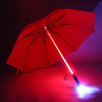 LED lazdelės šviesos šviečiantis skėtis spalvingi kūrybingi žibintai pluošto tiesus skėtis lietimui jautrus audinys šviečiantis reklaminis skėtis full-fiber&8K raudona