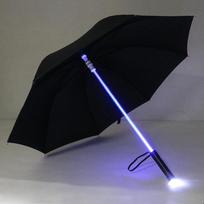 LED lazdelės šviesos šviečiantis skėtis spalvingi kūrybingi žibintai pluošto tiesus skėtis lietimui jautrus audinys šviečiantis reklaminis skėtis full-fiber&8K juoda