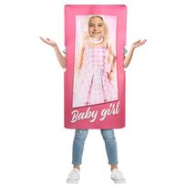 Barbie Dėžutės Cosplay Kostiumas 3D Lėlės Formos Juokingas Helovino Šventės Pasirodymo Apranga One size fits all white