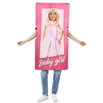 Barbie Dėžutės Cosplay Kostiumas 3D Lėlės Formos Juokingas Helovino Šventės Pasirodymo Apranga One size fits all white
