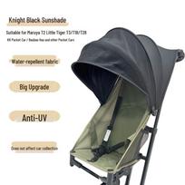 Little Tiger T3/T18 Universalus apsaugos nuo saulės stogelis vežimėliams black