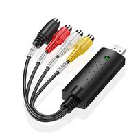 VHS į skaitmeninį konverteris USB 2.0 Vaizdo konverteris Garso įrašymo plokštė VHS dėžutė VHS vaizdajuosčių grotuvas TV į skaitmeninį konverteris Palaiko Win 7 8 10