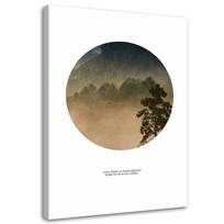 Canvas print, Forest in a circle 40x60 ruda