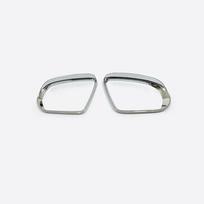 ABS chromas/anglis skirtas Mercedes Benz BCES GLB GLC klasė W205 W213 automobilio šoninių durelių galinio vaizdo pasukamas veidrodis lietaus antakiai 2vnt LHD Chrome mirror 1 gray