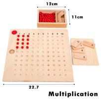 Vaikų Montessori rinkinys matematikos žaislas mokomasi skaičių geometrija medinis žaislas trupmeninis skaičiavimas Ankstyvojo ugdymo verpstės dėžutės mokymo priemonės