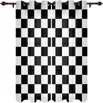 Modernios langų užuolaidos su mozaika, languotos užuolaidos svetainei, voniai, virtuvei, namų ūkio prekės 50W160H(CM)x2Panel&Hook
