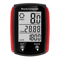 GPS Dviračio Kompiuteris LCD Jutiklinis Ekranas Dviračio Kompiuteris Vandeniui Atsparus MTB Plento Dviračio Spidometras Odometras Apšvietimas Ciklo Chronometras raudona