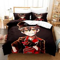 Anime Tualeto ribojamas Hanako-kun Antklodės užvalkalas Pagalvės užvalkalas Lovos komplektas Dvigulis Twin Pilnas Queen King Suaugusiems Vaikams Lovos patalynė Antklodės užvalkalas 70x133cm 2pcs