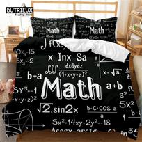 Math Function Duvet Cover Math Equation Bedding Set Double Microfiber Science Geometry Comforter Cover Educational Quilt Cover 140x200cm 3pcs