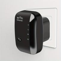 300Mbps WiFi kartotuvas WiFi stiprintuvas WiFi stiprintuvas WiFi signalas 802.11N didelio nuotolio belaidis WiFi kartotuvas prieigos taškas AP EU plug juoda