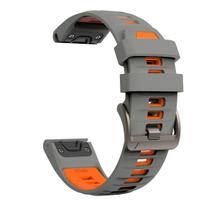 22 26 mm QuickFit dirželis, skirtas Garmin Fenix 8 E 7X 7 6X 6 Pro 5X Plus 3HR apyrankei, Epix Gen 2 Enduro 3 Tactix silikoninei juostai QuickFit 26mm gray