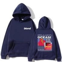 Frank Ocean Merch megztinis, Blonde albumas, Hoodis, Vyrams, Hip-hopas, Ruduo/žiema, Megztinis, Hoodis S tamsiai mėlyna spalva