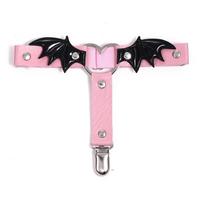 Bat Wings Leg Harness Sexy Gothic Thigh Garter Kawaii Punk Rock Cute for Women and Girls Festival Rave Accessories black