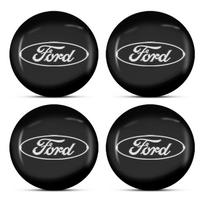 4 vnt. Automobilio emblema Ratlankių centriniai gaubtai Automobilio priedai Ford Focus Mondeo MK1 MK2 MK4 MK3 Fiesta ST Line Kugo Transit Escape Fusion Mustang Ford black