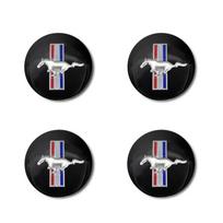 4 vnt. Automobilio emblema Ratlankių centriniai gaubtai Automobilio priedai Ford Focus Mondeo MK1 MK2 MK4 MK3 Fiesta ST Line Kugo Transit Escape Fusion Mustang Mustang black