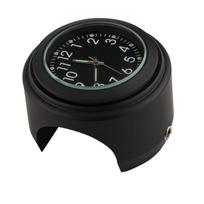 Universalus motociklo vairaračio matuoklis Dviračio termometras Vandeniui atsparus Pakeitimas motociklams, dviračiams 22mm 25,4mm7 8 black dial clock juoda