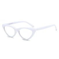 Dioptrija -0,5 -0,75 Iki -6,0 Saulės akiniai nuo akinimo Katinuko akies Miopijai Moterims UV400 Trikampis Receptiniai akiniai PC Rėmas Myopia -0.5 white
