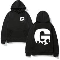 Big G Hoodies 2025 Nauji Gorillaz Tokie Patys Kaip Oficialioje Svetainėje Drabužiai Grafinis Spausdinimas Unisex Palaidinės Aukštos Kokybės XS juoda