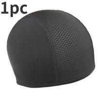 1/2 vnt. motociklo šalmo vidinė kepurė Greitai džiūsta kvėpuojanti kepurė Lenktynių kepurė po šalmu Beanie Cap Motocross Motor Šalmo kepurė gray