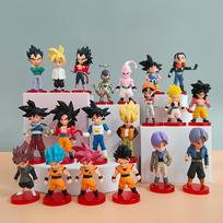 Dragon Ball Figūrėlės Saiyan Goku Mini Anime Figūrėlė 20 Stilių Žaislai Anim Modeliai Vaikų Gimtadienio Dovana Automobilio Dekoracija black