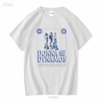 Vintažiniai Donna And The Dynamos T-shirt 'Tik vienai nakčiai' Mamma Mia filmas ilgomis arba trumpomis rankovėmis vintažinis Išplautas minkštas dizainerio drabužiai L gray