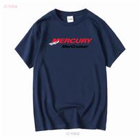 Mercury MerCruiser Pakabinamo variklio logotipas Baltas T-shirt Valtininkystė ilgomis arba trumpomis rankovėmis vintažinis Išplautas minkštas viršus kasdieniam dėvėjimui 3XL black