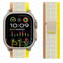 Dirželiai Apple Watch ultra2 juostai 49mm 46mm 42mm 44mm 40mm 45mm 41mm Trail loop apyrankė correa iwatch serijoms se 3 7 8 9 10 11 S10-46 42 44 45 49mm white